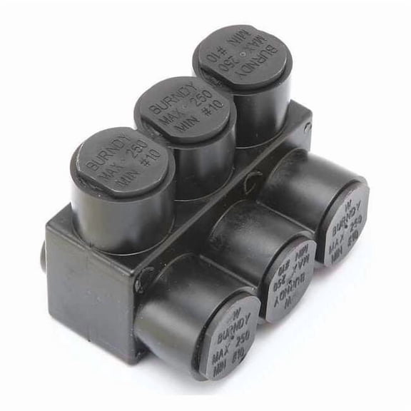 Burndy Insulated Multitap Connector,2.97 In. L 1PL2503