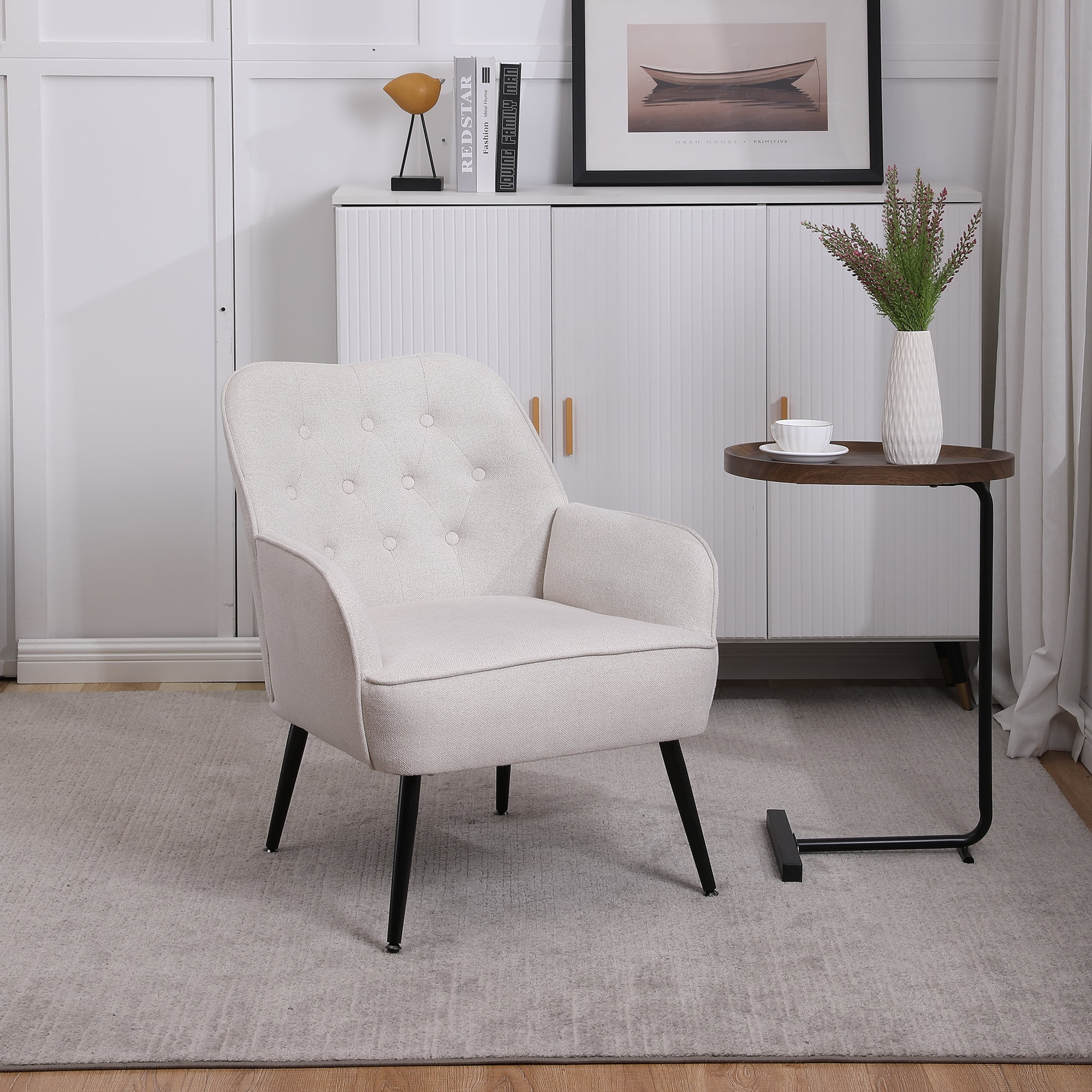 Kadyn 31" Armchair, Single Sofa Chairs for Living Room, Beige Lounge Chair Kadyn 31" Armchair, Single Sofa Chairs for Living Room, Beige Lounge Chair