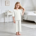 thumbnail image 2 of Bamboo Viscose Toddler Girls Kids Pajama Sets Snug fit Long-Sleeve Softness Sleepwear Pjs Jammies,moisture-wicking 6-12 Months 12-24 Months 2t 3t 4t 5t 6t 7t 8t 9t Children 11-12 Years, 2 of 6