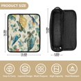 thumbnail image 4 of Hair Tool Organizer Bag with Heat Resistant Mat Removable Travel Storage Case for Hot Air Brushes Curling Irons Colorful Turtles and Birds Pattern, 4 of 8