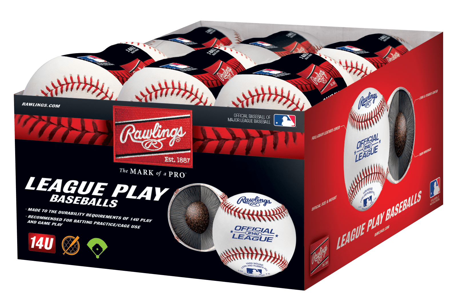 Rawlings Youth (8U) Recreational Baseballs Box of 24