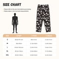 thumbnail image 2 of Salouo Skeleton Print Women's Pajama Pants Casual Loose Sweatpants PJs Flowy Pants Drawstring Palazzo for Women Wide Leg Pants Lounge Pajama -Small, 2 of 8