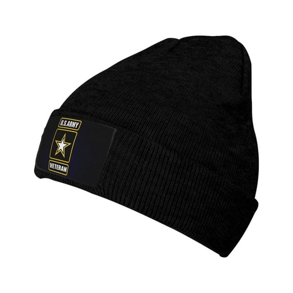 U.S. Army Veteran Logo Unisex Adult Knit Beanie For Men Women Warm Snug Hat Cap Knitted Hat