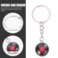 thumbnail image 6 of SOPOTUTU 4-Pack Lightweight Metal Vinyl Record Keychains, Unique Pendant Bag Charms, Retro Music Accessories, 6 of 6