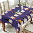 thumbnail image 4 of SKYSONIC Halloween Gnomes Tablecloth Durable Rectangle Tablecloths Waterproof Square Table Cloth Stain Resistant Table Cover for Outdoor Picnic Restaurant Home Decoration 54 x 54 Inch, 4 of 7
