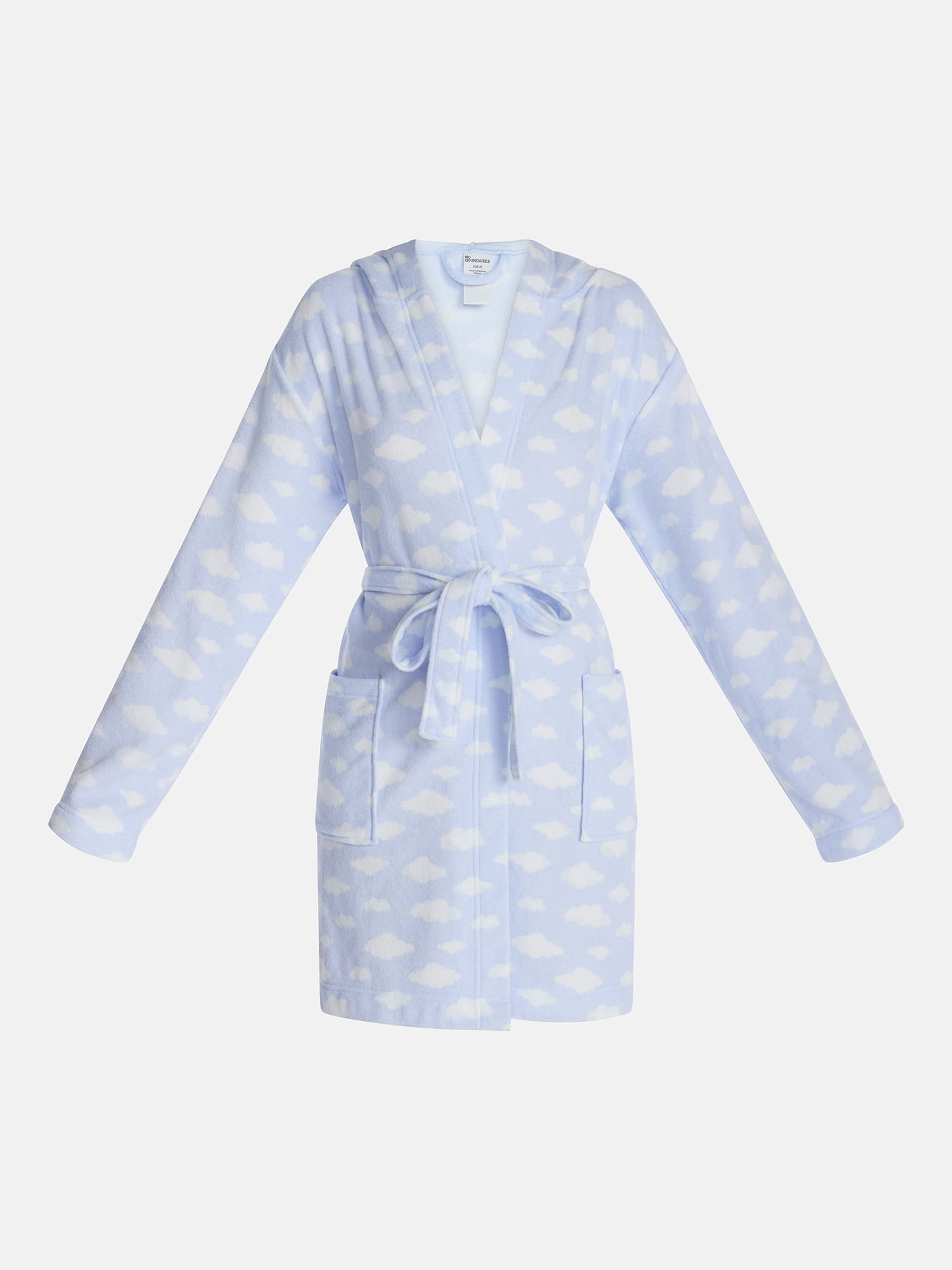 No Boundaries Terry Hooded Robe, Women’s and Women’s Plus S-3X