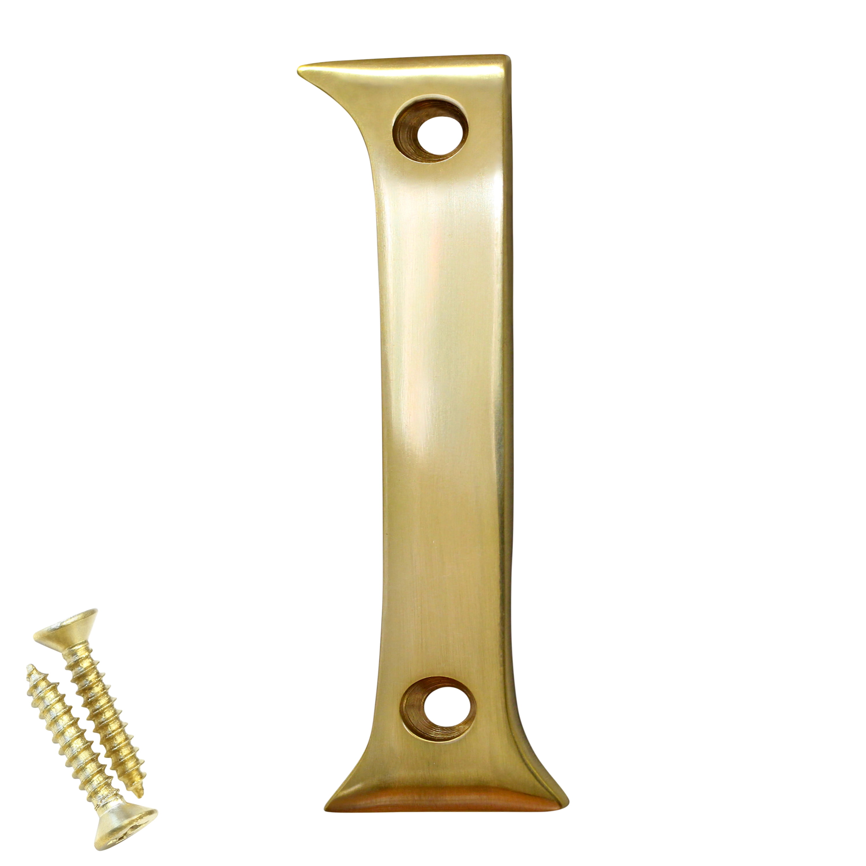 RCH Hardware NOBR227075 Brass House Number, 3 Inch, Polished Brass