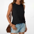 thumbnail image 6 of SUNBS 3 Packs Loose Fit Tank Tops for Women Ribbed Knit Casual Crewneck Sleeveless Shirts, 6 of 8