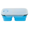 thumbnail image 1 of Moocorvic Clearance Lunch Box With Spoon Folding Microwave Oven Portable Lunch Box Refrigerator Storage Box Fresh Keeping Box(Blue), 1 of 1