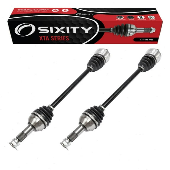 2 pc Sixity XTA Rear Left Right Axles compatible with Can-Am Maverick 1000R Turbo X ds rs Max X3 R 2015-2017