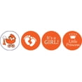 thumbnail image 2 of Darling Souvenir 190 Pcs DIY Candy&nbsp;Chocolate Labels Its A Girl Theme Stickers-Orange, 2 of 2