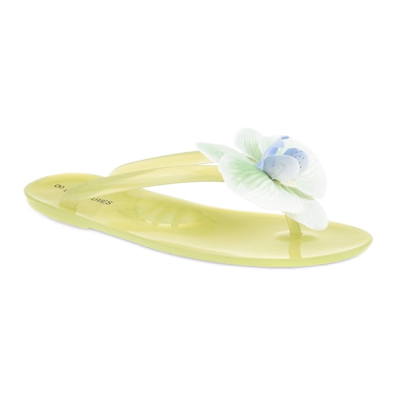 No Boundaries Flower Applique Jelly Sandal