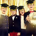 thumbnail image 4 of Pack Of 10 Paper Graduation Hat with Tassels Easy To Assemble Headwear for School Ceremonies and Celebration, 4 of 5