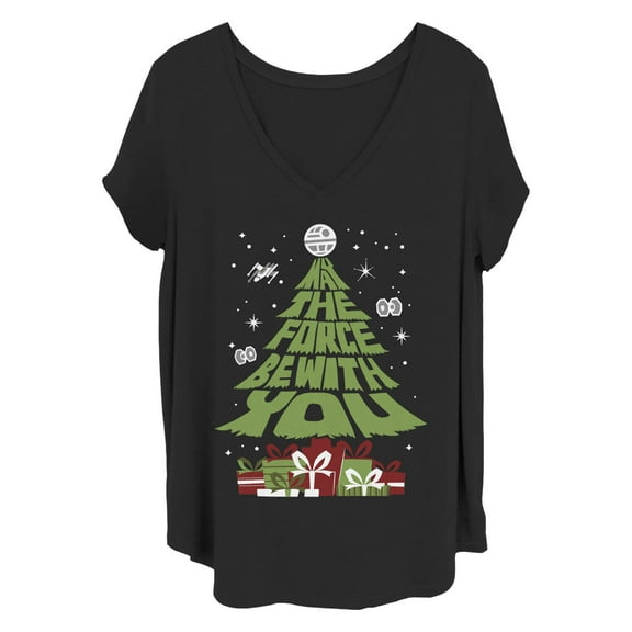Women's Star Wars: Return of the Jedi May the Christmas Gifts Be With You Graphic T-Shirt