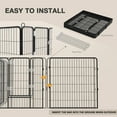 thumbnail image 5 of Waleaf Bold Dog Playpen for Outdoor, 16 Panels 24''/32''/40'' Height Metal Puppy Dog Fence Indoor Outdoor,Pet Exercise Pen for RV,Camping,Yard, 5 of 9