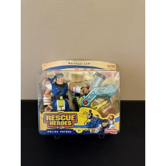 Fisher-Price Rescue Heroes Police Patrol MARSHALL LAW New In Box