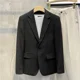 thumbnail image 4 of Trajes y blazers de hombre de un solo pecho finos, abrigos, chaquetas de corte entallado para hombre, blancos, casuales, de diseñador de lujo, de moda, nuevos y sencillos, 4 of 5