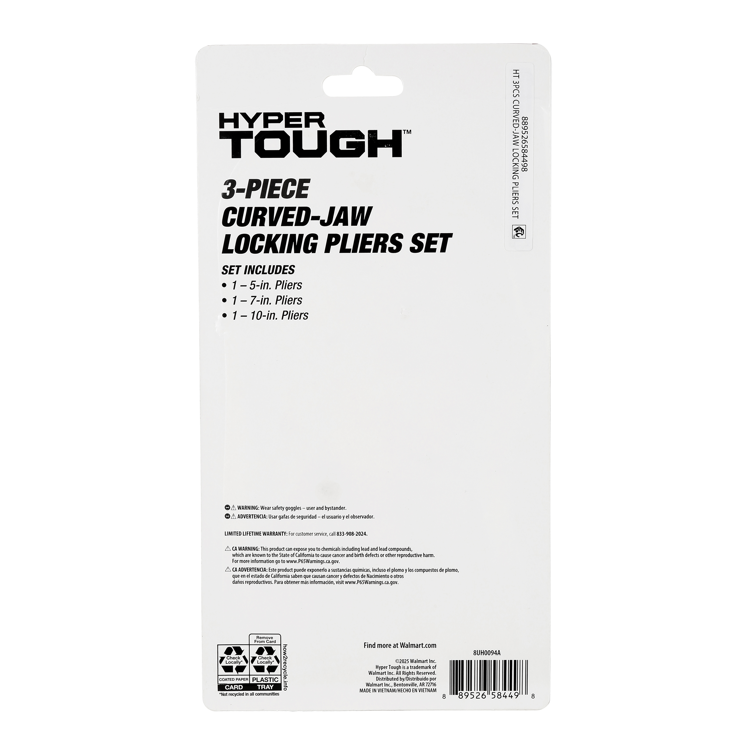 Hyper Tough 3-Piece Locking Plier Set with Quick Release photo 4