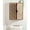Natural, variant on Kate and Laurel Mezzeta Decorative Modern One-Door Floating Bathroom Cabinet, 15 x 7 x 28, White, Decorative Over Toilet Storage Cabinet Made from Solid Mango Wood with Slatted Chevron Design