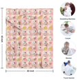 thumbnail image 4 of Pink Checkered Cow Pattern Blanket,Comfortable Soft Flannel Throw Blanket,All Season,Warm Lightweight Blankets for Sofa Bed Couch Living Room Chair,30"x40", 4 of 4