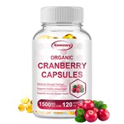 Organic Cranberry - Kidney Cleanser Detox, Bladder Health, Urinary Tract Support - 120 Capsules