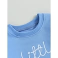 thumbnail image 5 of Bagilaanoe Newborn Baby Girl Boy Romper Sweatshirt Long Sleeve Bodysuit Letter Print Pullover 3M 6M 12M 18M Infant Casual Tee Tops, 5 of 8