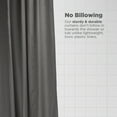 thumbnail image 4 of Natural Linen 70X74" BATH Shower Curtain - Luxurious Leakproof curtain for Tub, Bath and Stall Showers, Made in the USA - Gray, 4 of 10