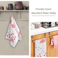 thumbnail image 2 of Coolnut Pink Flamingos Hearts Hand Towels 2 PCS, Valentine's Day Kitchen Towel Ultra Soft and Highly Absorbent,Decorative Fingertip Face Towel for Bathroom Hotel, 28.3"x 14.4", 2 of 5