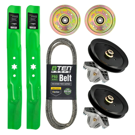 8TEN Blade Belt Spindle Idler Kit for MTD Troy Bilt 42 inch Bronco MK1005704