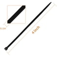 thumbnail image 3 of the Season Essentials Multi-Purpose Zip Ties & Hook and Loop Straps Set, 200 pcs - 4in Black, 3 of 3