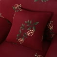 thumbnail image 5 of REGALWOVEN Floral Print Decor Sofa Slipcover Washable Furniture Protector, X-Large Burgundy, 5 of 7