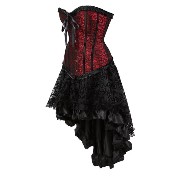 Lingerie Aguichant en Dentelle Rayée Fermeture Éclair Justaucorps Nuisette
