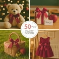 thumbnail image 3 of RUseeN Gift Wrap Bows for Treat Bags 3.1" Pre-Tied Small Mini Bow Satin Ribbon Bows for Gift Wrapping Premade Bows for Crafts, Party Favors, Wedding, Baby Shower Decorations, 50 PCs, 3 of 7
