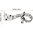 thumbnail image 4 of Music Symbol PVC Wall Stickers, White, 4 of 4
