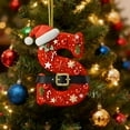 thumbnail image 5 of Decoraciones de Árbol de Navidad 2D Acrílico Decoración Carta Colgante con 26 Letras Diy Navidad Decoración Del Hogar Ornamentos Del Árbol de Navidad, 5 of 5