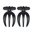 thumbnail image 2 of Pinzas para ensalada Macarena Utensilios de Cocina Color negro 2 piezas, 2 of 8