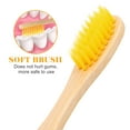 thumbnail image 3 of OUNONA 8Pack Bamboo Tooth Brush Eco-Friendly Biodegradable For Friends, 3 of 6