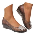 thumbnail image 3 of Ticikt Women's Jelly Sandals Slingback Bling Beach 80s 90s Retro Flat Shoes, 3 of 7