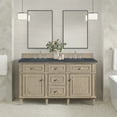 thumbnail image 6 of James Martin Vanities 424-V60d-3Csp Lorelai 60" Double Basin Wood Vanity Set - Mid-Century, 6 of 7