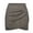 Grey, variant on High-waist Hip Wrap Slim Fit Zipper Closure Mini Skirt Irregular Cross Pleated Suede Skirt Streetwear