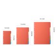 thumbnail image 4 of 6pcs A6 Dividers Set 6 Holes Ring Colored Notebook Binders Divider Index Page Tab Cards Set Notebook Accessories School Stationery, 4 of 9