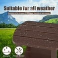 thumbnail image 4 of Nalone Adirondack Side Table 16.5" Outdoor Side Table HDPE Plastic Double Adirondack End Table Small Table for Patio (Wood), 4 of 7