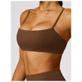 thumbnail image 3 of Sujetador deportivo con cuello cuadrado for mujer, tirantes finos, camisola acolchada, Yoga, espalda cuadrada inalámbrica, sujetador de entrenamiento, Top corto, 3 of 6
