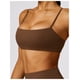 thumbnail image 3 of Sujetador deportivo con cuello cuadrado for mujer, tirantes finos, camisola acolchada, Yoga, espalda cuadrada inalámbrica, sujetador de entrenamiento, Top corto, 3 of 6