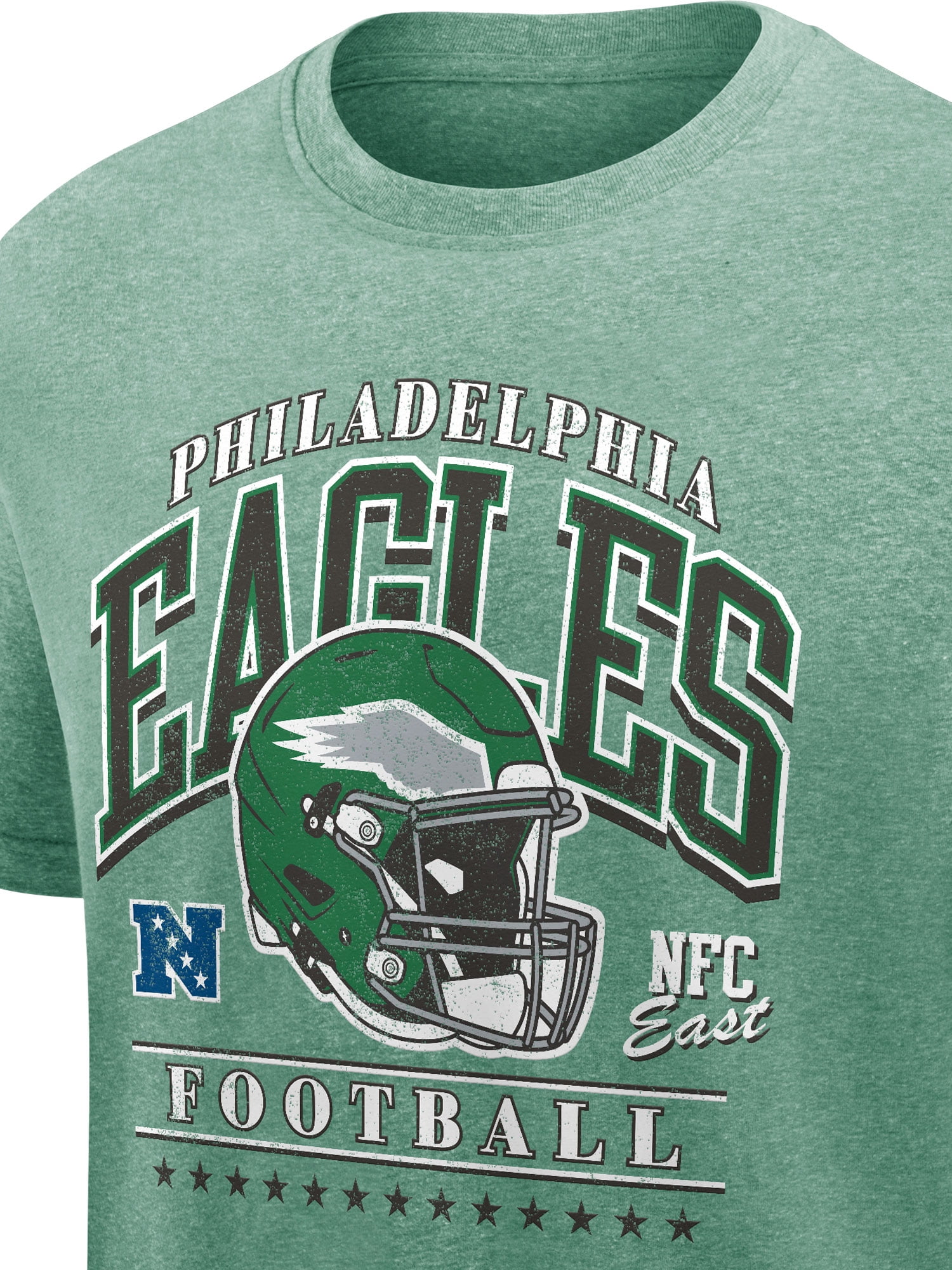 NFL Philadelphia Eagles Men's Synthetic Green Heather Short Sleeve T-Shirt