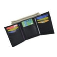 thumbnail image 4 of Genuine Leather Trifold Middle Flap Up ID Window Wallet 2755, 4 of 23