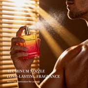 YCZ Love's Red Flame Men's Cologne, Passionate Vanilla & Musk Eau De Parfum, Warm & Spicy Fragrance for Date Night, 1.7 fl oz