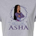 thumbnail image 3 of Disney Wish - Shes My Asha - Juniors Cropped Cotton Blend T-Shirt, 3 of 5