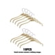 thumbnail image 5 of Cateissary 10 paquetes/lote de perchas para ropa que ahorran espacio conveniente para perchas de ropa con gran capacidad de carga Almacenamiento y organización del hogar Para mujer tela 38cm, 5 of 6