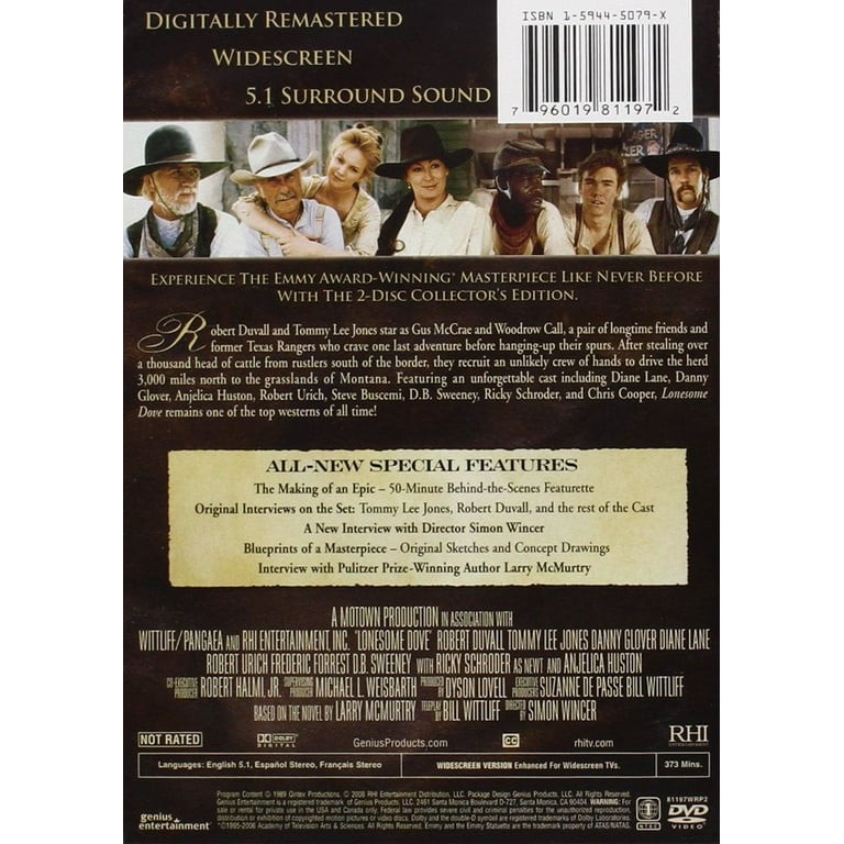 Lonesome Dove 1989, WS, 2 Discs, Collector's Edition, O-Sleeve, TV
